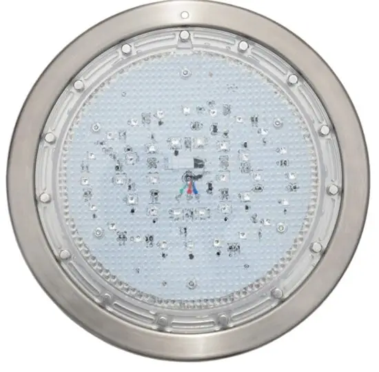 Poolexa 10 Inch Large LED Multicolor Inground Pool Light with 50 Foot Cord for Wet Niche