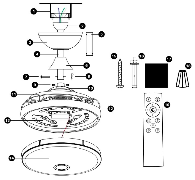Zhongshan-Guzhen-Yesheng-Lighting-Factory-HV48-Retractable-Ceiling-Fan-with-Bluetooth-Speaker-3