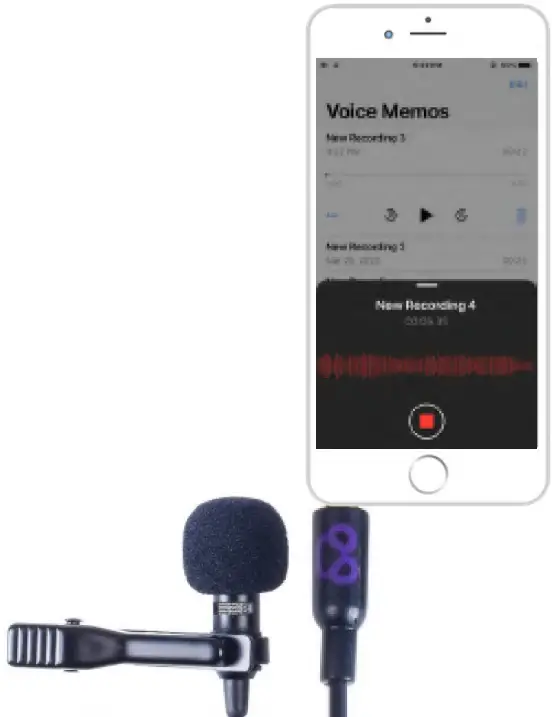 Purple-Panda-Lavalier-Lapel-Microphone-Kit-Clip-on-Omnidirectional-Condenser-Lav-Mic-Compatible-fig-3