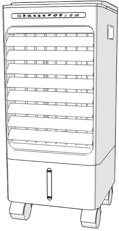 nedis COOL116CWT Air Cooler with a 5 L Water Tank Capacity