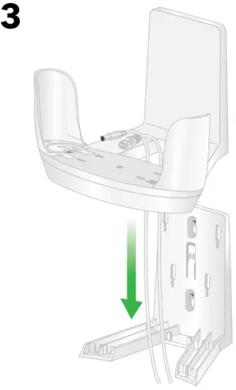 wall mount with the cradle