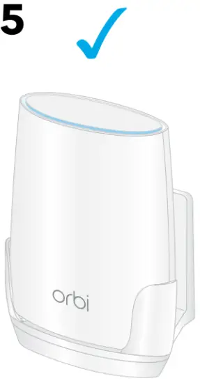 wall mount with the cradle