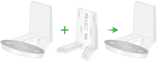 Wall mount without the cradle