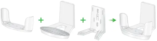 Wall mount with the cradle