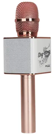 WIRELESS EXPRESS WE-SA2-Rose Gold Sing-Along Pro Karaoke Microphone