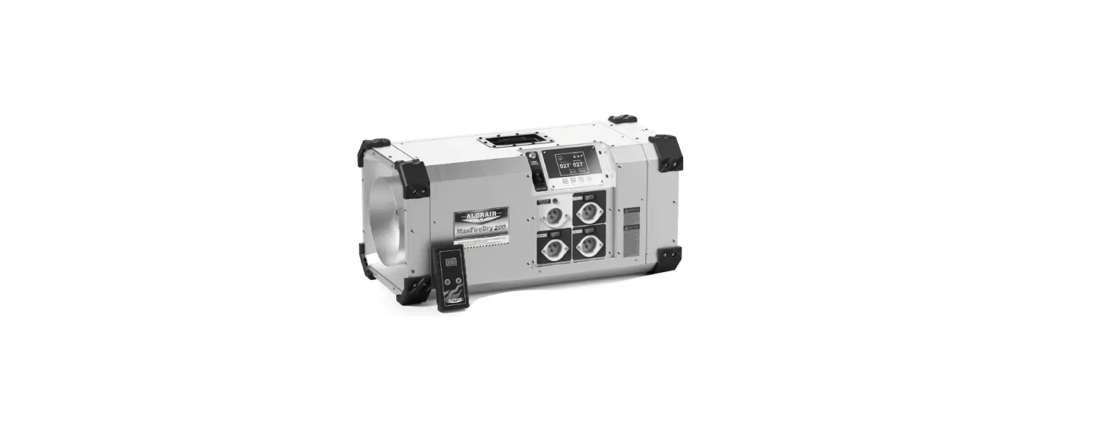 Alorair Maxfiredry 200 Portable Electric Heat Drying System Owner's Manual