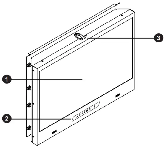 CyberView RP X924 9U Rackmount Display Panel - fig1