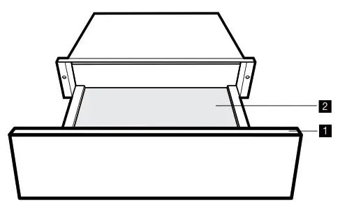 Built-in Warning Drawer -GUIDE TO THE APPLIANCE
