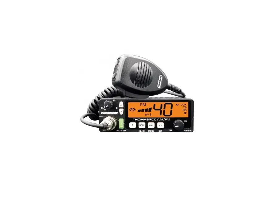 President Txus093 Thomas Fcc Am/fm Cb Radio Owner's Manual