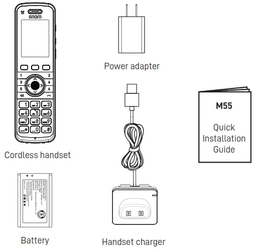 snom M55 SIP DECT Handset - snom M55 SIP DECT Handset