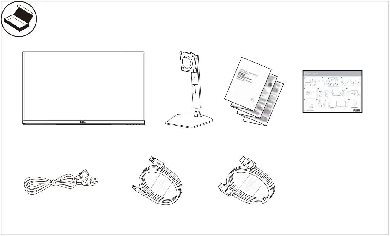 DELL S3221QS Curved 4K UHD Monitor A