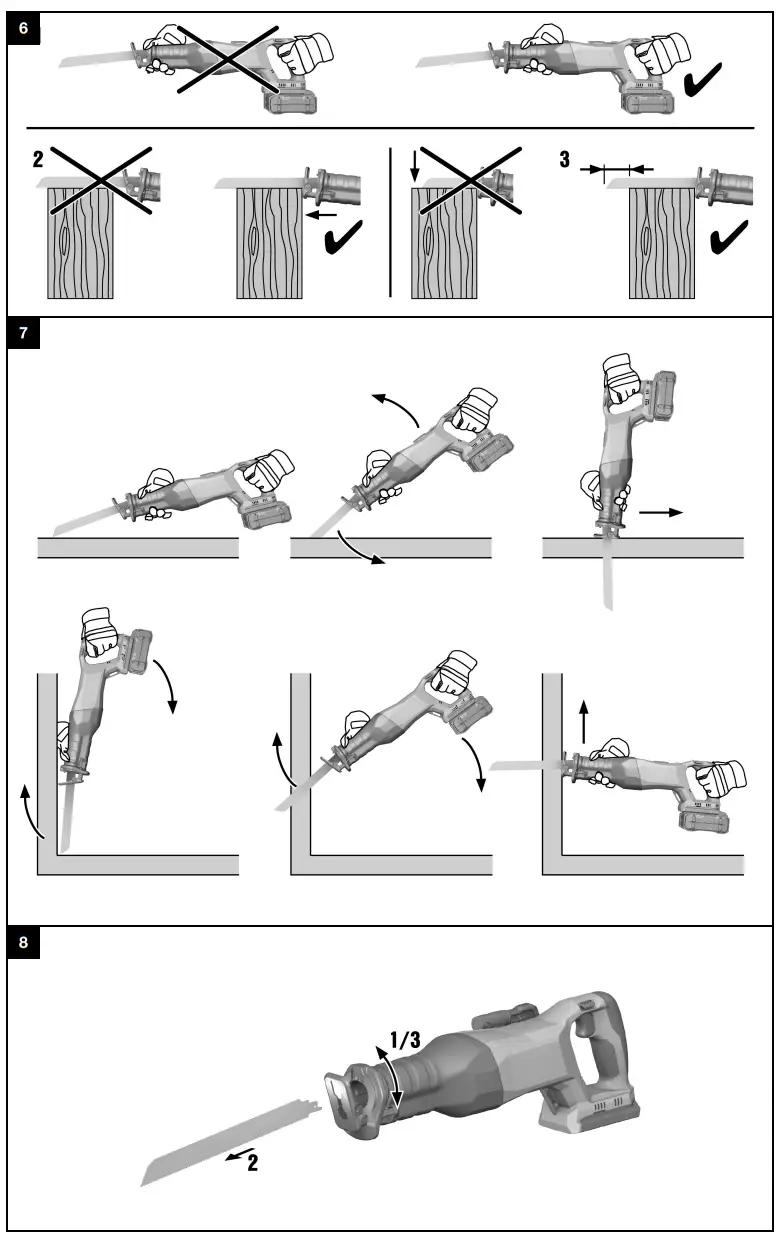 HILTI SR 6 22 Cordless Reciprocating Saws - 2