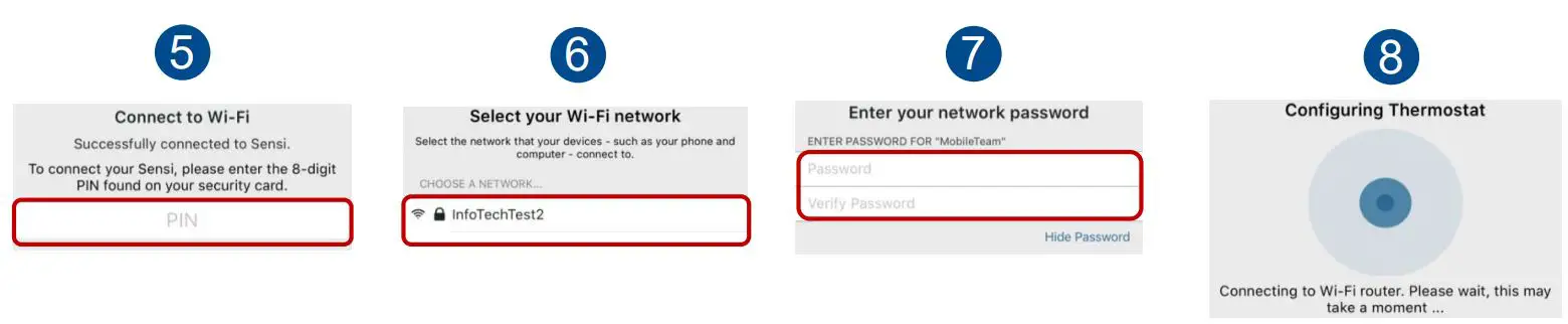 EMERSON Sensi Touch Smart Thermostat Installation Guide - Connecting to Wi-Fi in simple