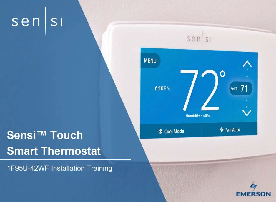 EMERSON Sensi Touch Smart Thermostat Installation Guide