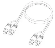 Lenco DAR-051 DAB+ or FM Radio with CD Player USB and Bluetooth - RCA cable