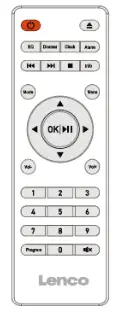 Lenco DAR-051 DAB+ or FM Radio with CD Player USB and Bluetooth - Remote control