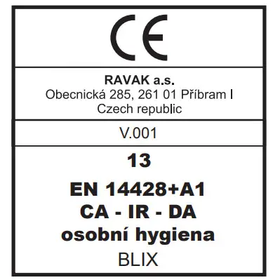 RAVAK BLDZ2 70 80x190cm Shower Door - ce