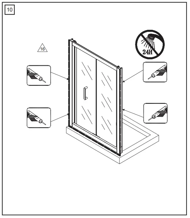 RAVAK BLDZ2 70 80x190cm Shower Door - figure 5