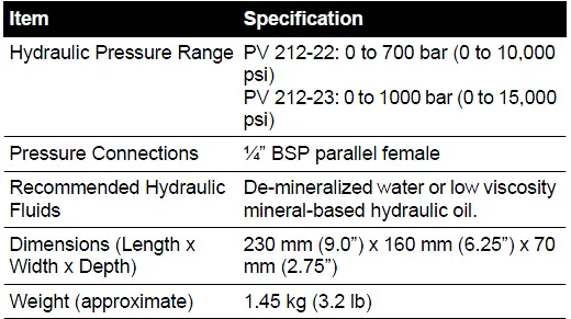 DRUCK-PV-212-Hydraulic-Hand-Pump -FIG -4