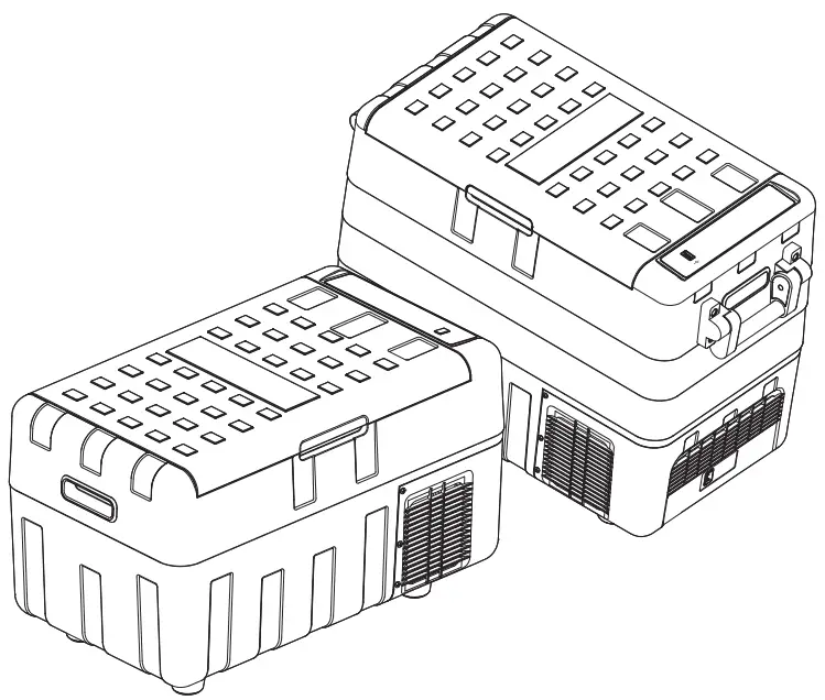KOHREE HY1907 Portable Refrigerator Car Fridge Freezer