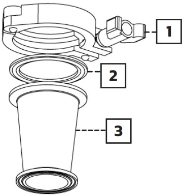 BLICHMANN Aromanator Tri-Clamp Adapter - FIG 2