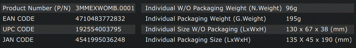 COUGAR PAW3309 Minos EX Gaming Mouse 2