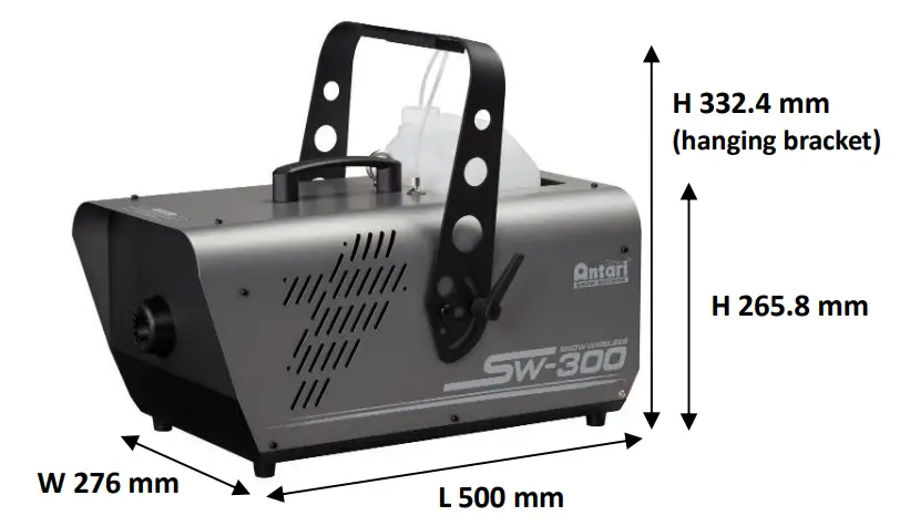 Antari SW 300 Long Throw Snow Machine - Fig