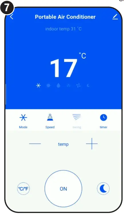 Controlling The Portable Air Conditioner