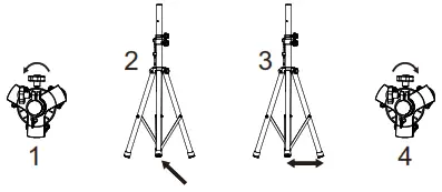 Kmart 43183401 Bluetooth Tripod Party Speaker - Speaker and Tripod