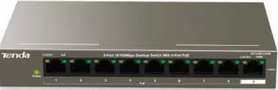 Tenda TEF1109P-8-63W 9 Port 10100Mbps Desktop product