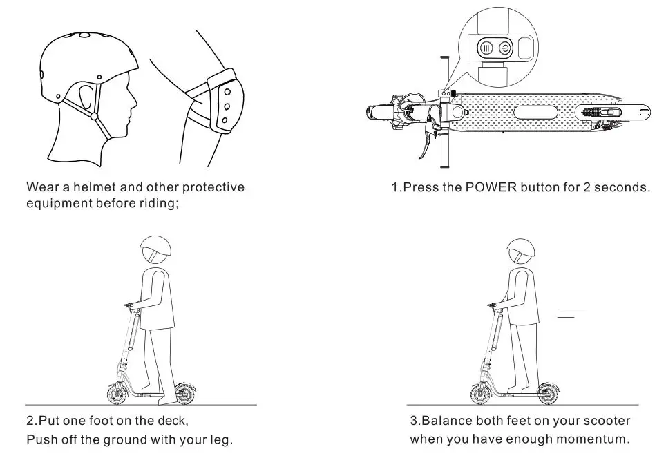 JIVR Electric Scooter Plus Silver - How to ride the scooter
