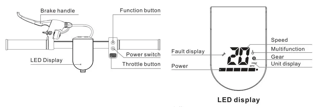 JIVR Electric Scooter Plus Silver - Overall View 2
