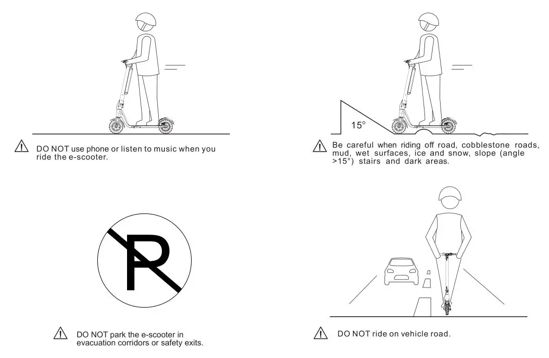 JIVR Electric Scooter Plus Silver - Safety Precautions 3