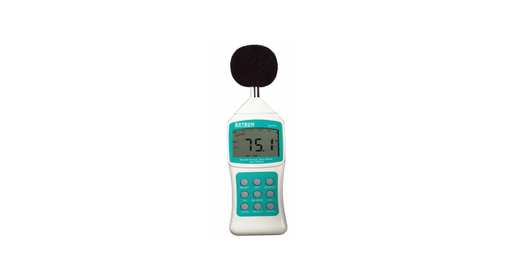 Extech 407750 Digital Sound Level Meter Instructions