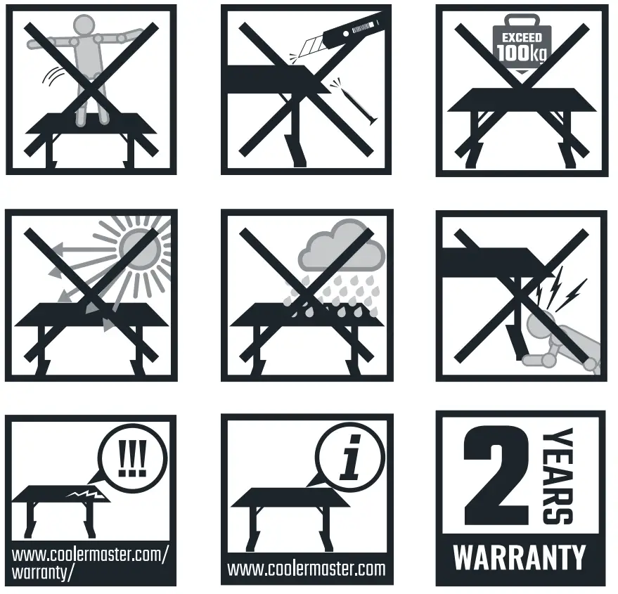 COOLER MASTER GD160 Gaming Desk - fig 1