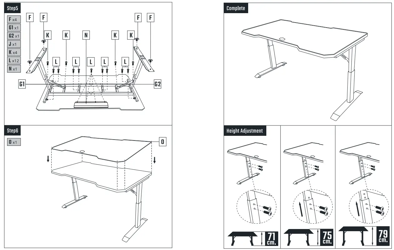 COOLER MASTER GD160 Gaming Desk - fig 6