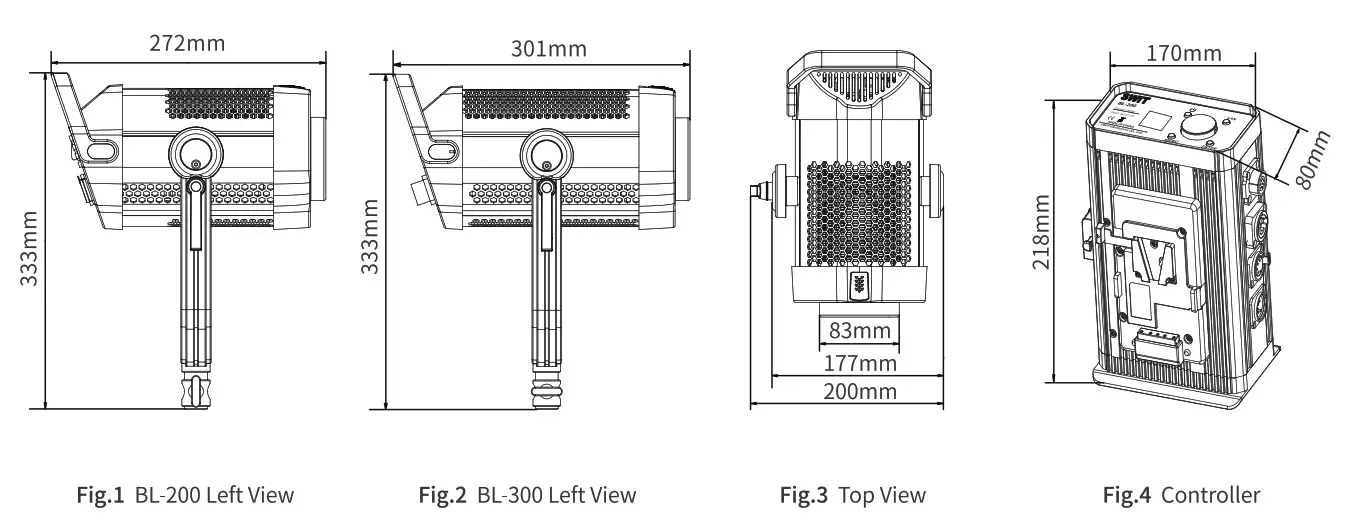 SWIT BL 200 BL 300 Bowens COB LED Light