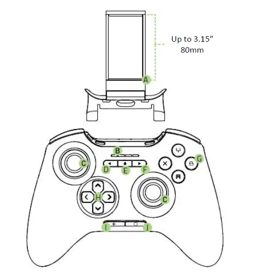 Razer RZ06-02800100-R3U1 Raiju Mobile Gaming Controller for Android 4 Remappable Buttons-2
