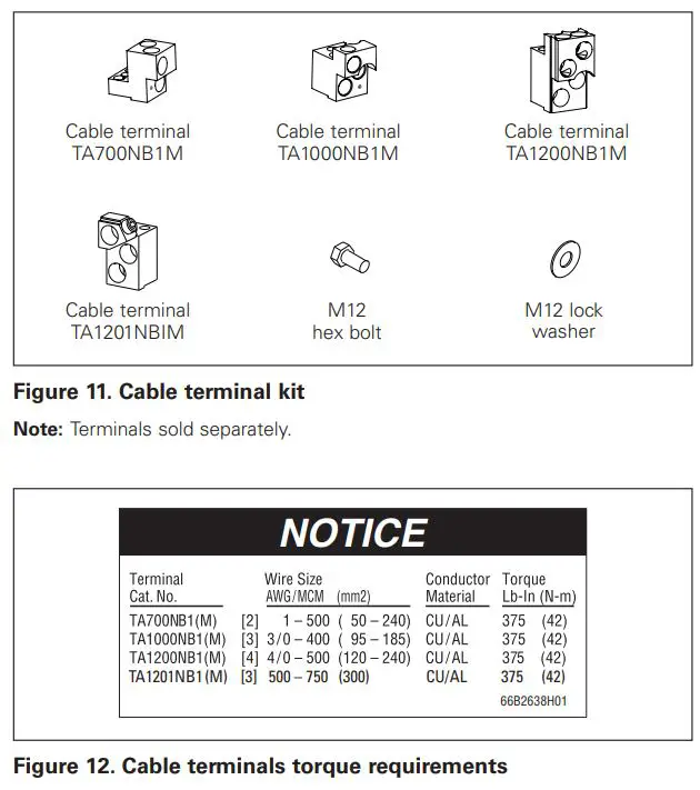 EATON IL0131123EN NRX Type NF Bus Extension Kit Instruction Manual - Figure 11,12