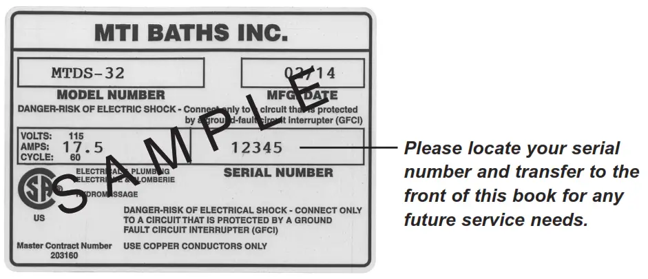 MTI S133 Jasmine 2 Drop In and Undermount Soaking Tubs - fig