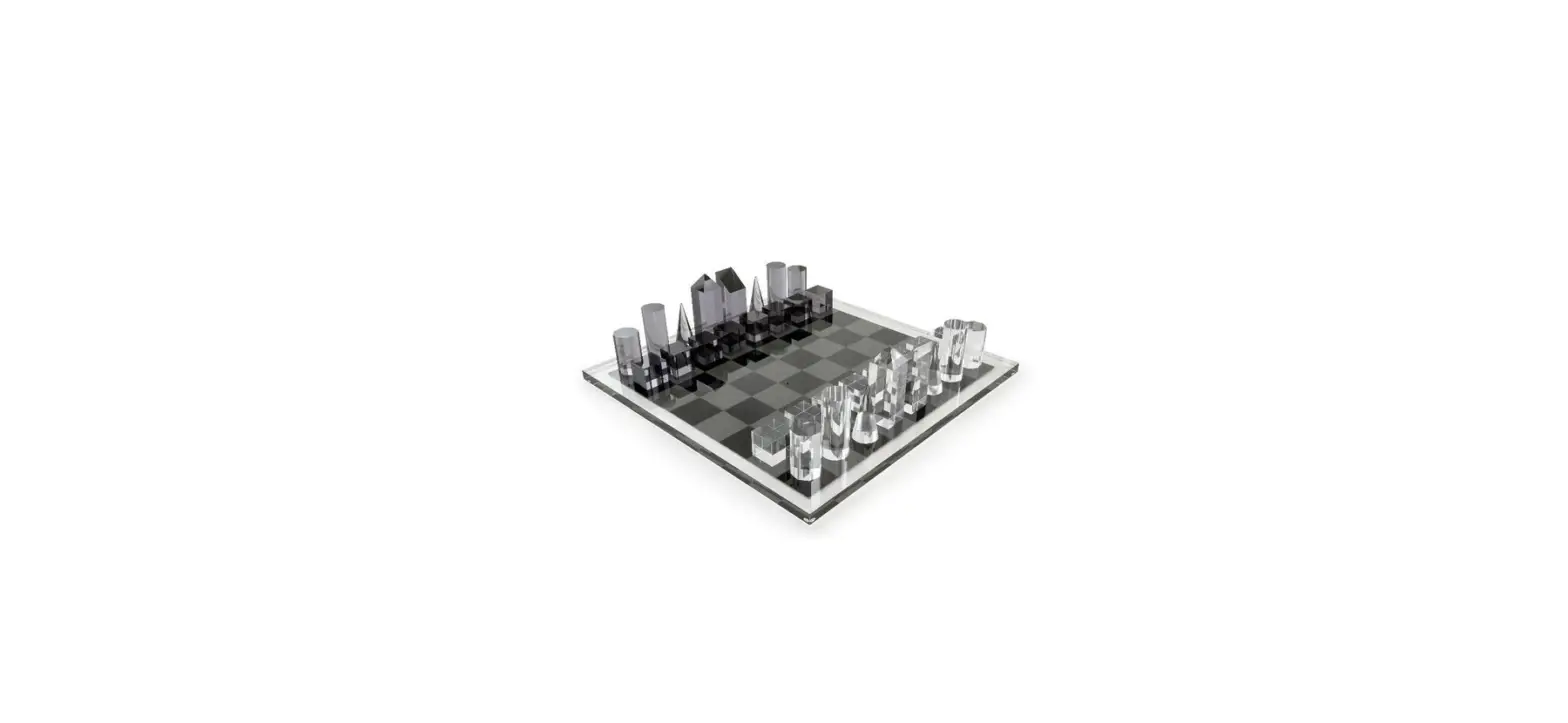 Mob Mo6342 Glass Chess Set Board Game User Manual