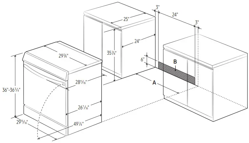 SAMSUNG NE63T8511SS Front Control Slide In Electric Range with Air Fry - FIGURE 2