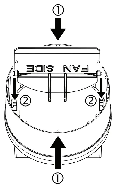 BROAN 678 679 70 CFM Ventilation Fan with light fig 9