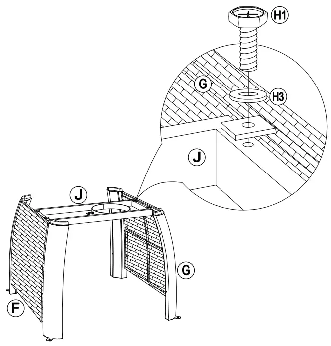 SUNJOY GROUP A302006410 Outdoor 38-Inch Brown Wicker Propane Gas Fire Pit Table - Fig 23