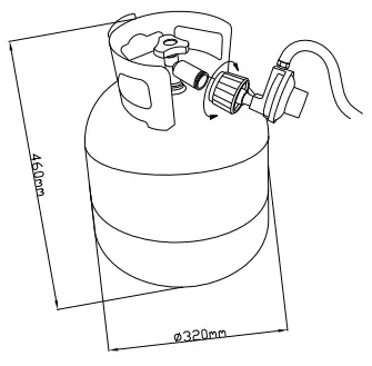 SUNJOY GROUP A302006410 Outdoor 38-Inch Brown Wicker Propane Gas Fire Pit Table - Fig 3