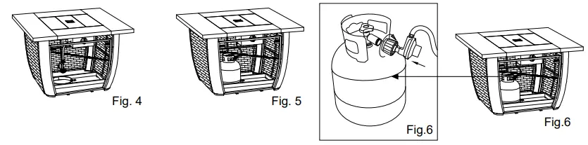 SUNJOY GROUP A302006410 Outdoor 38-Inch Brown Wicker Propane Gas Fire Pit Table - Fig 32