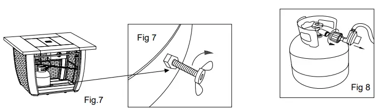 SUNJOY GROUP A302006410 Outdoor 38-Inch Brown Wicker Propane Gas Fire Pit Table - Fig 33