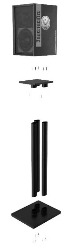 AUDMIC INDUSTRIAL TS008 Bookshelf Wireless Speaker - fig1