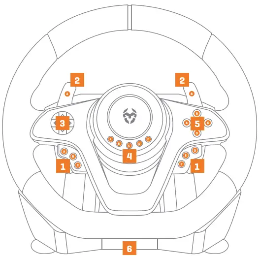 K-WHEEL Pro Multi Platform Gaming Wheel-FIG2