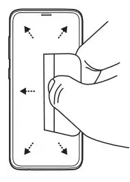 Onn Hybrid Screen Protector User Guide - Remove Air Bubbles